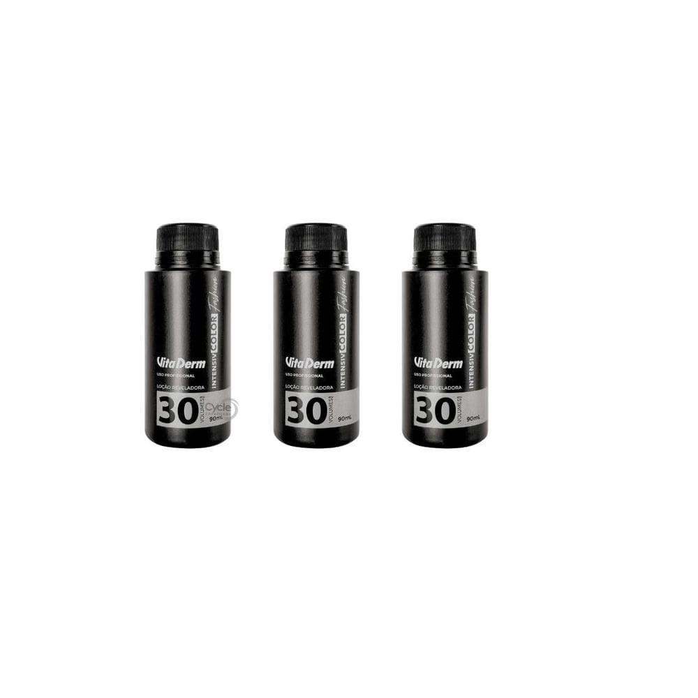 Kit 3 Loção Vita Derm Reveladora Intensiv 30 Vol. 90Ml