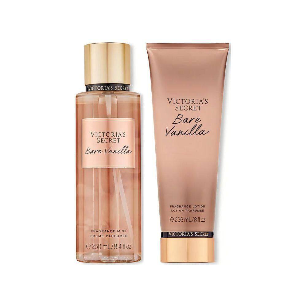 Victoria`s Secret Bare Vanilla Body Splash 250ml + Loção Creme Corporal 236ml
