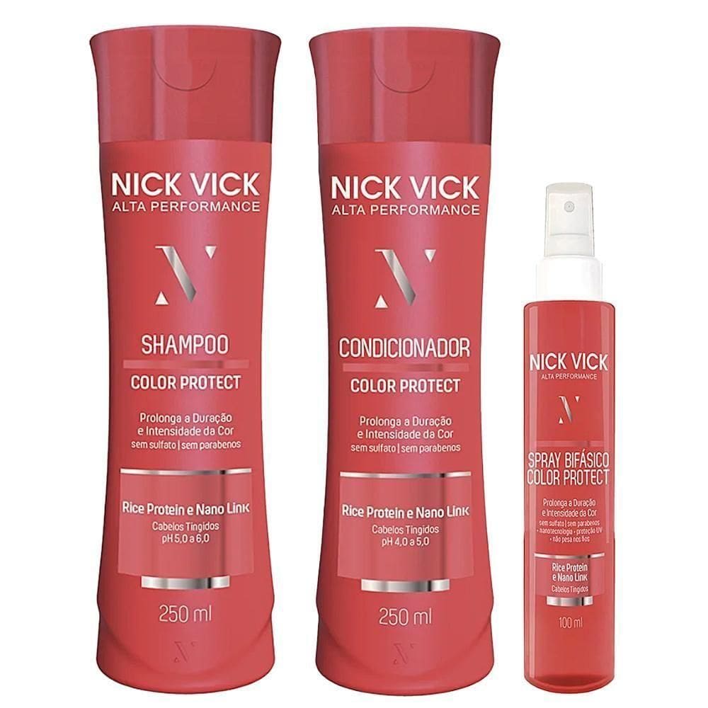 Kit Nick Vick Color Protect Shampoo Cond E Spray Bifásico