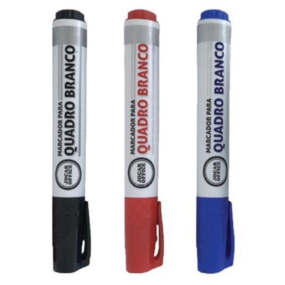Marcador Caneta Quadro Branco Preto Vermelho Azul Cd12 Jocar