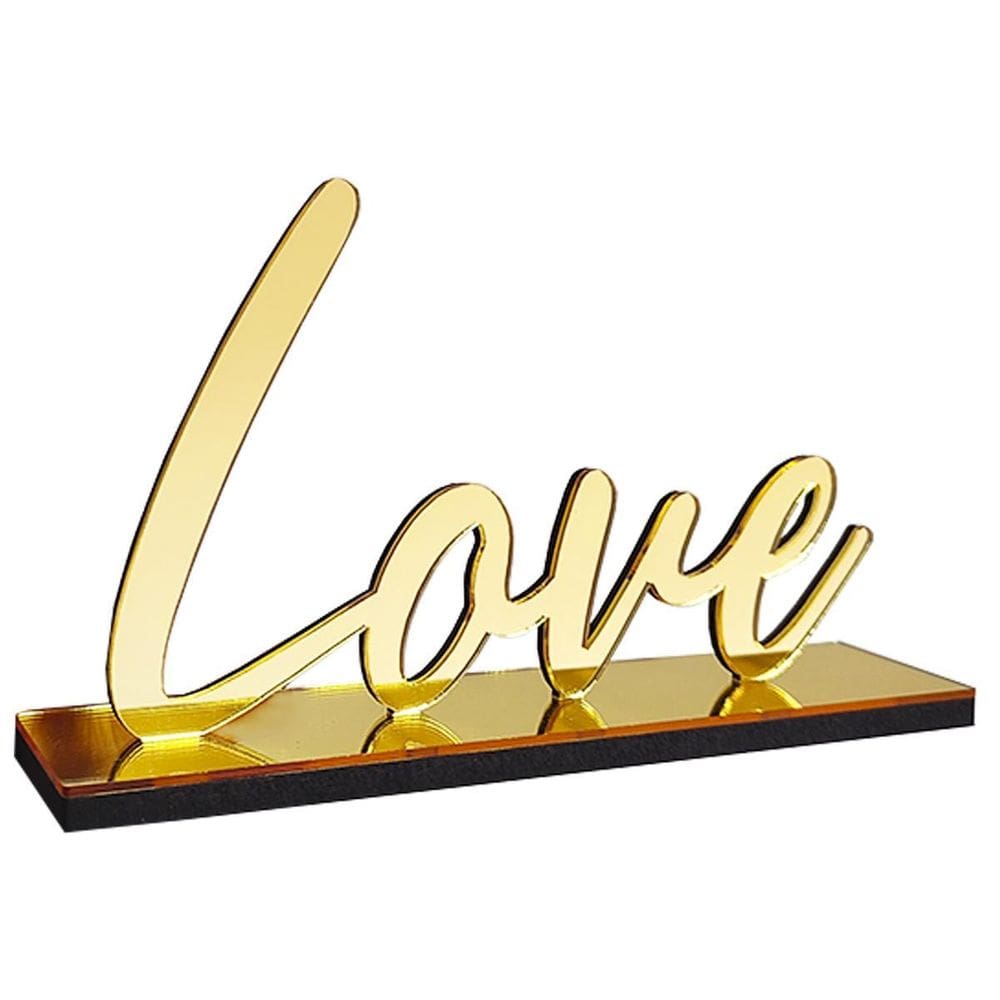 Palavra Decorativa De Mesa Enfeite Love Decoração Casa