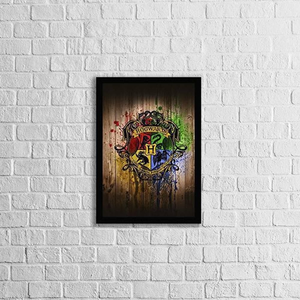 Quadro Harry Potter Hogwarts 24X18Cm