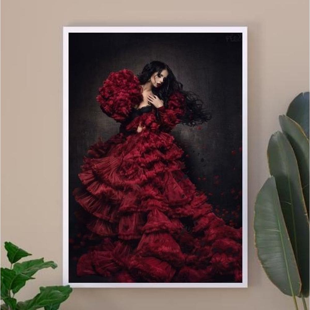 Quadro Umbanda Pomba Gira Sete Saias 33X24Cm