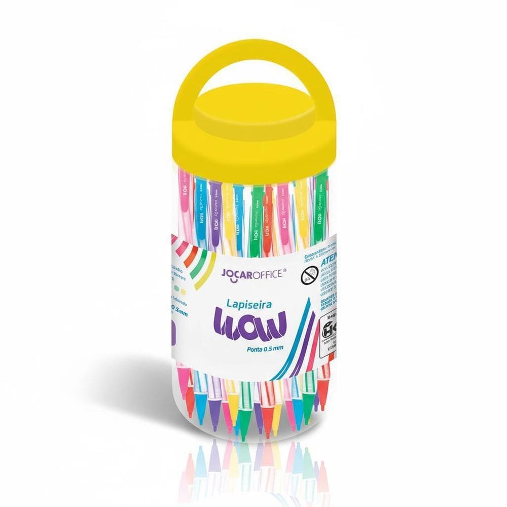Kit 5 Lapiseiras Wow Pop Colorida 0.5Mm - Jocar Office