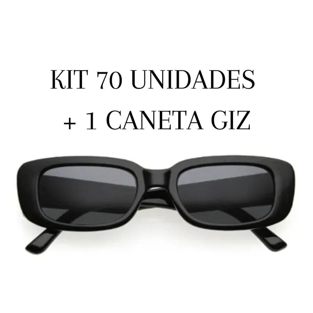 Kit 70 Óculos De Sol Retrô Vintage + Caneta Giz Festa Balada