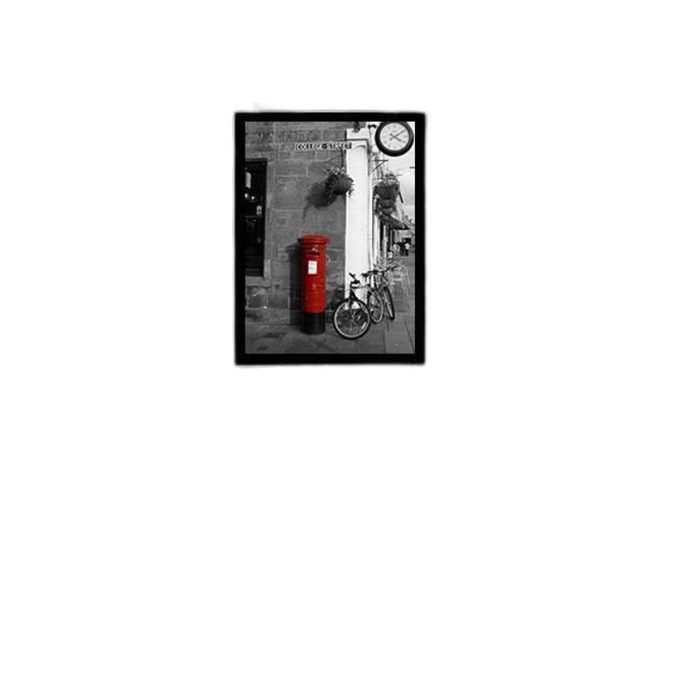 Quadro Fotografia  Vermelho 33X24Cm - Com Vidro