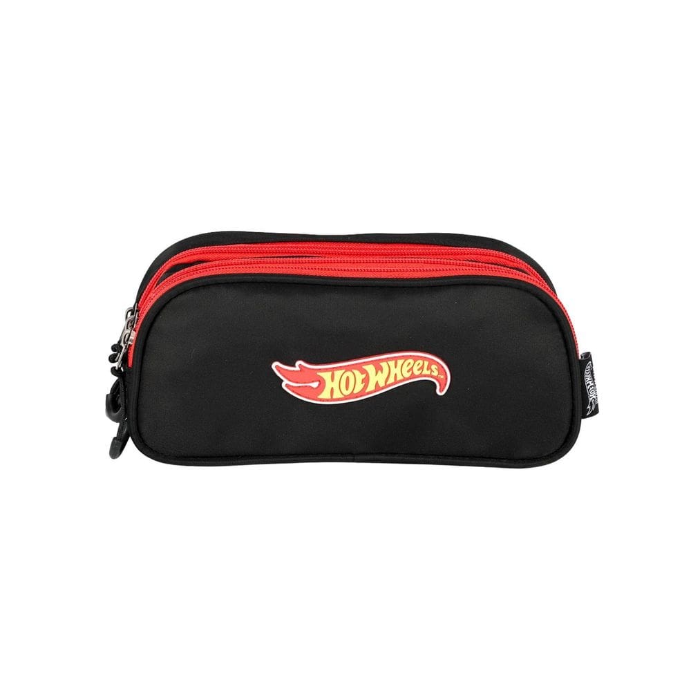 Estojo Escolar Penal Hot Wheels Triplo Et49994 Preto