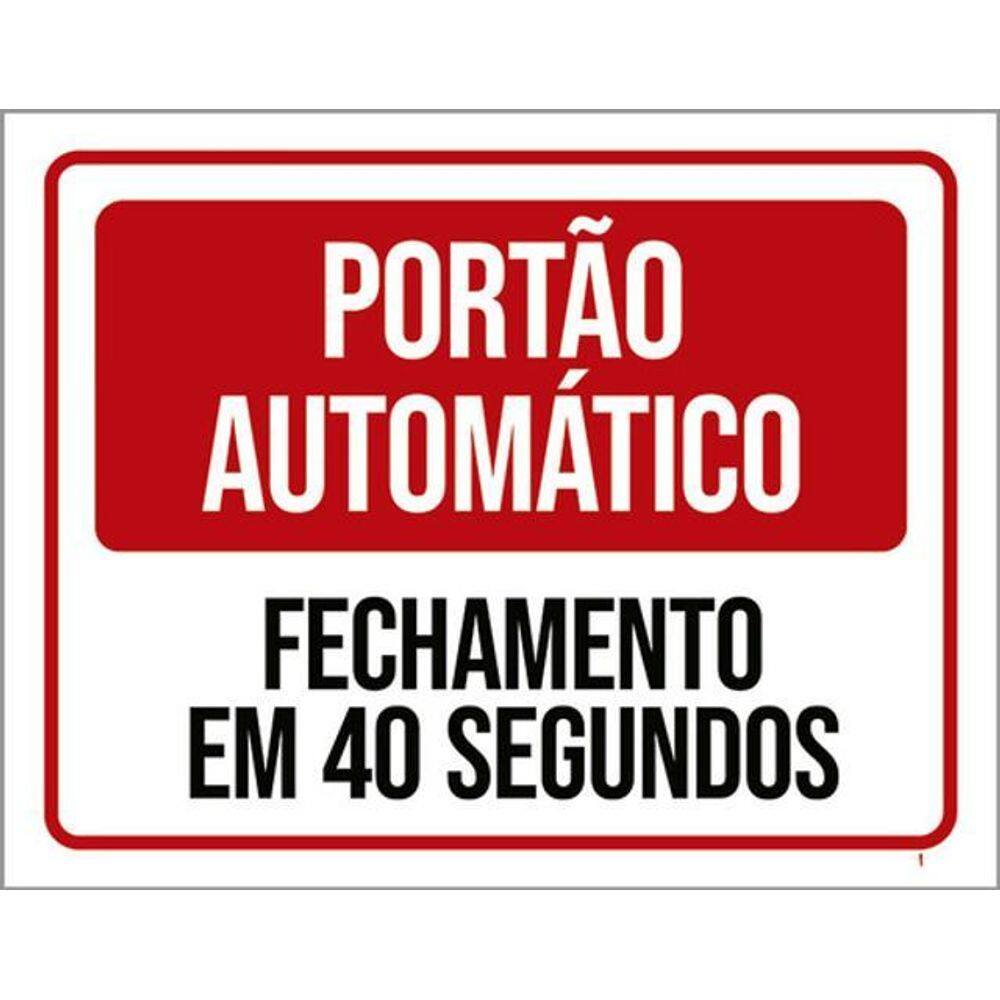 Kit 3 Placas Portão Automático Fechamento 40 Segundos