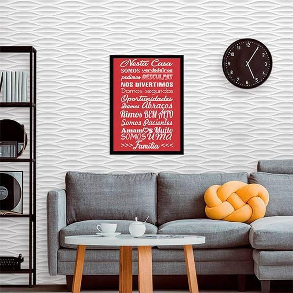 Quadro Decorativo Nesta Casa Somos Verdadeiros