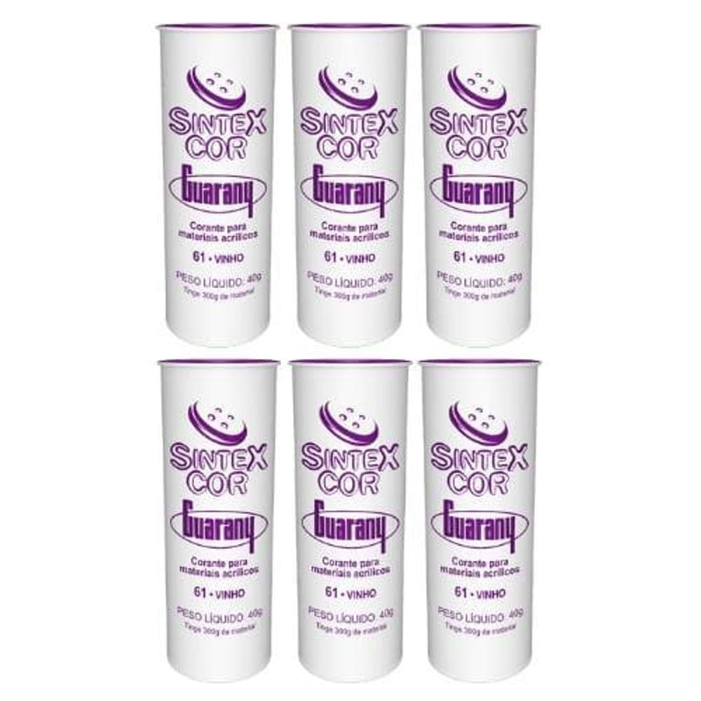 Corante Para Materiais Acrílicos Sintexcor Guarany 6U Vinho