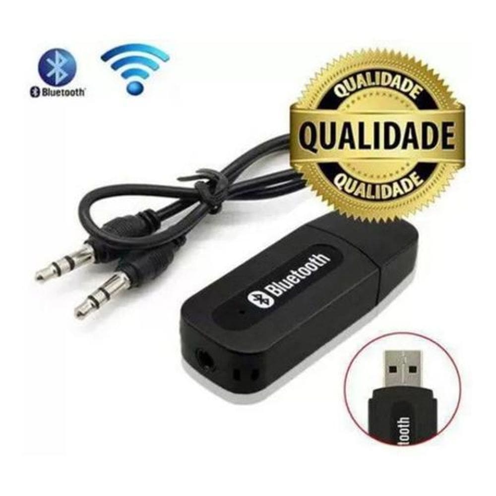 Adaptador Bluetooth Usb Musica P2 Chamada Som Carro