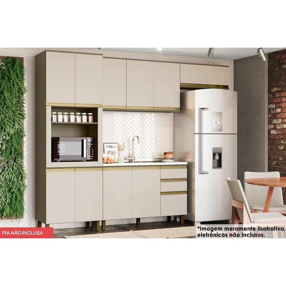 Kit Cozinha Henn 4 Peças Connect C6P12 Duna/Cristal