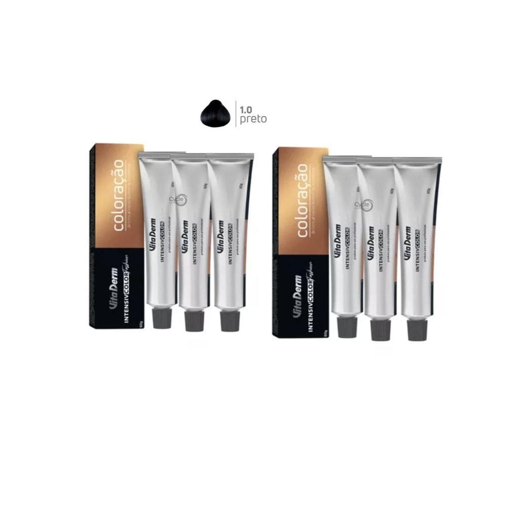 Coloraçao Intensive Color Fashion 6 Unidades 1.0 Vita Derm
