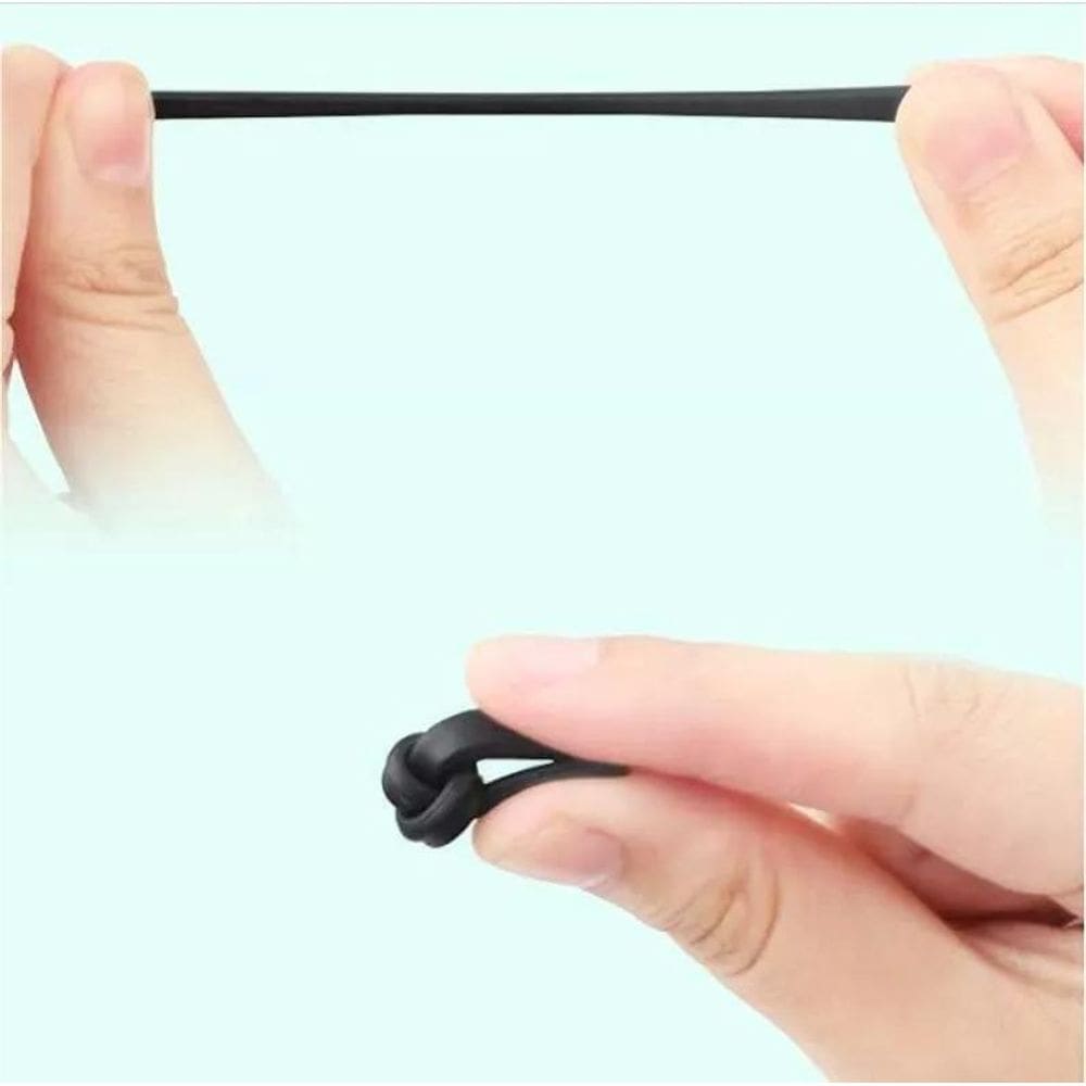 Ponteira Reposição Óculos Acetato Preto P 32 Kit c/02 pares