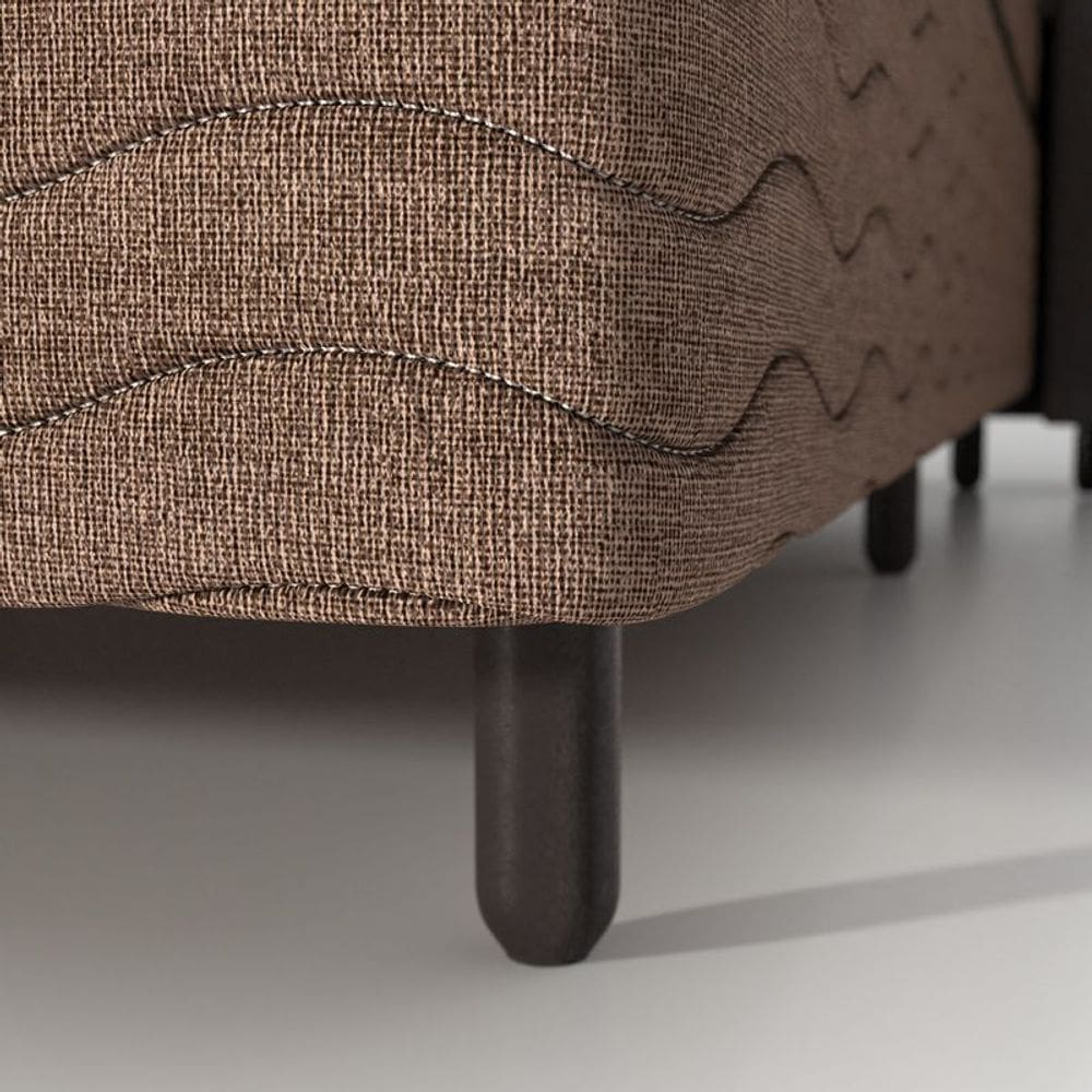 Base Box Solteiro Probel Oregon Tela Marrom (88x188x26cm)