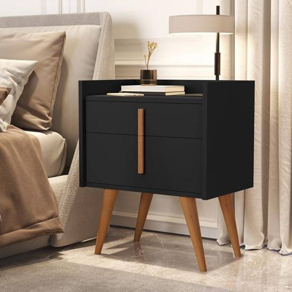 Mesa Cabeceira Davi 1188 Plus Cor Preto Comprar Moveis Sua