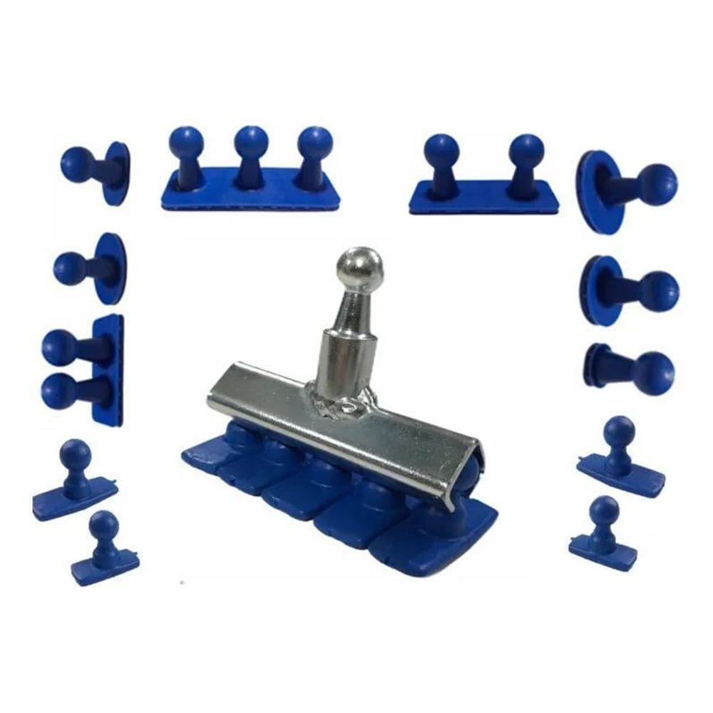 Ventosas Grandes + Vinco + Shark Hammer Martelinho Ouro 13Pç