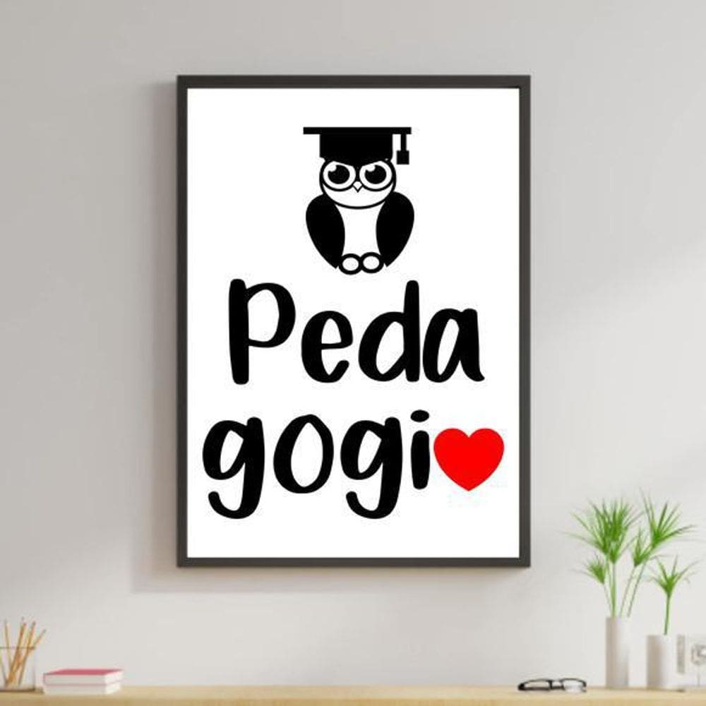 Quadro Decorativo Profissões - Pedagogia 45X34Cm