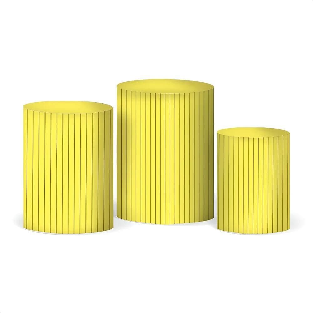 Trio Capas Cilindro Festa P M G - Veste Fácil, Sem - Amarelo