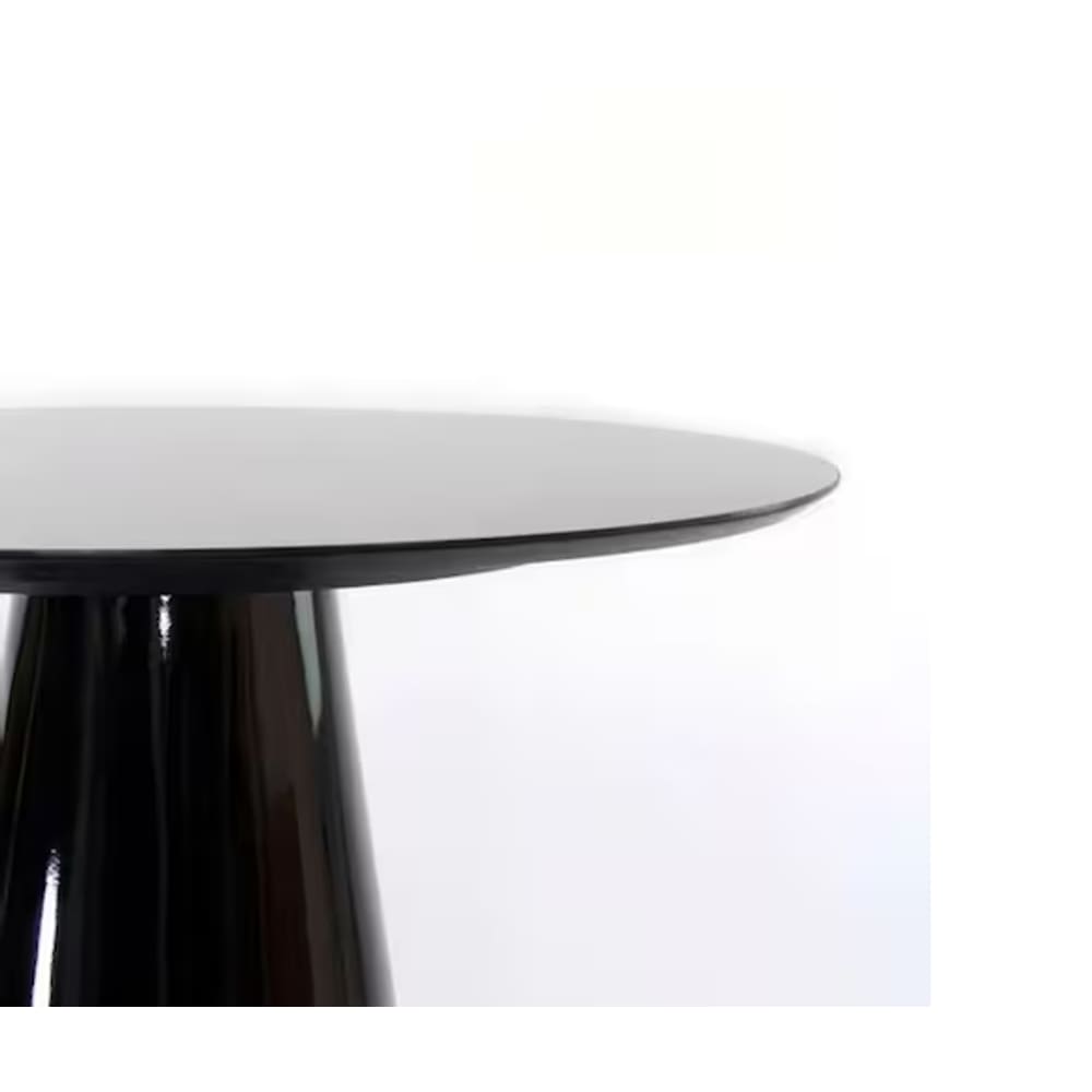 Mesa De Jantar Cone 120 Cm Laqueada Preto