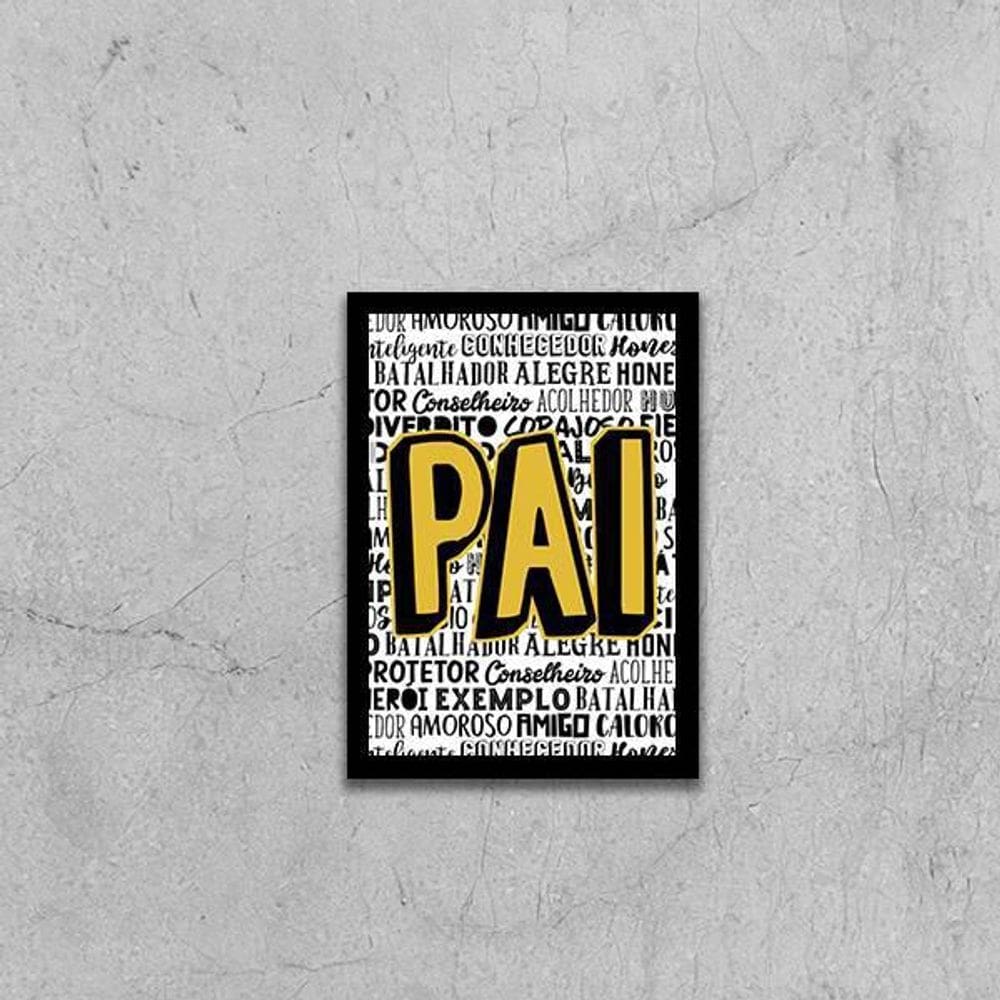 Quadro Pai Qualidades 24X18Cm