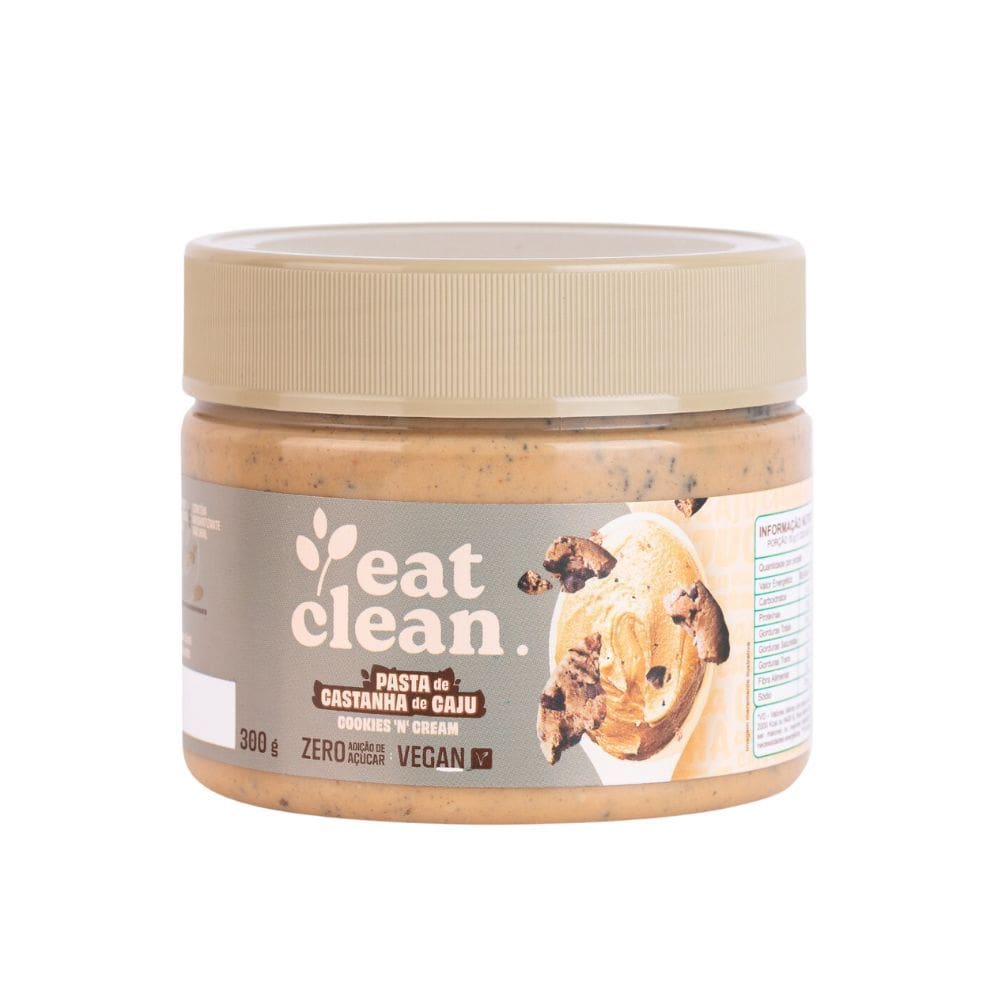 Pasta de Castanha de Caju Eat Clean Sabor Cookies e Cream 300g
