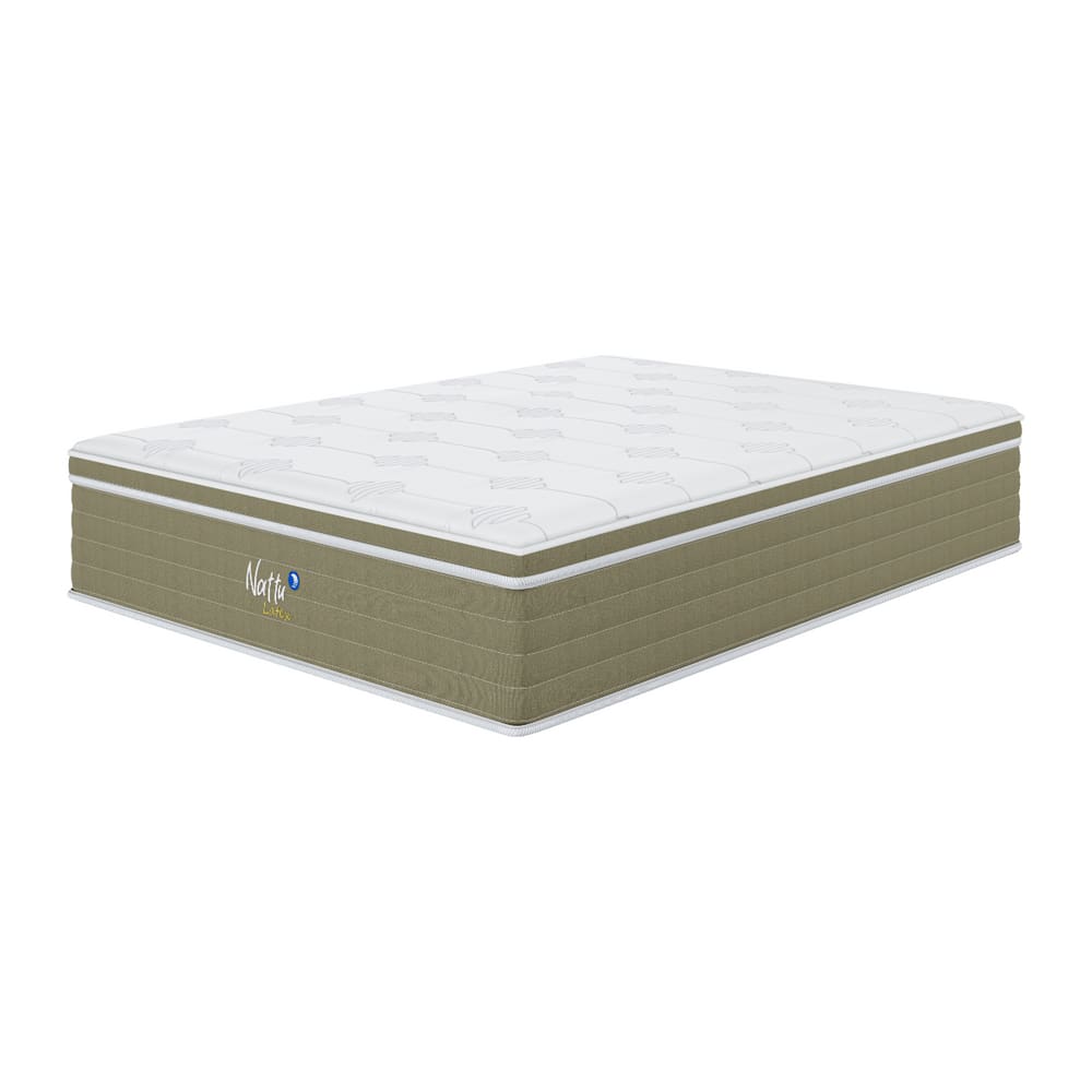 Colchão Sonos Nattu Látex Casal Mola Ensacada 138x188x34
