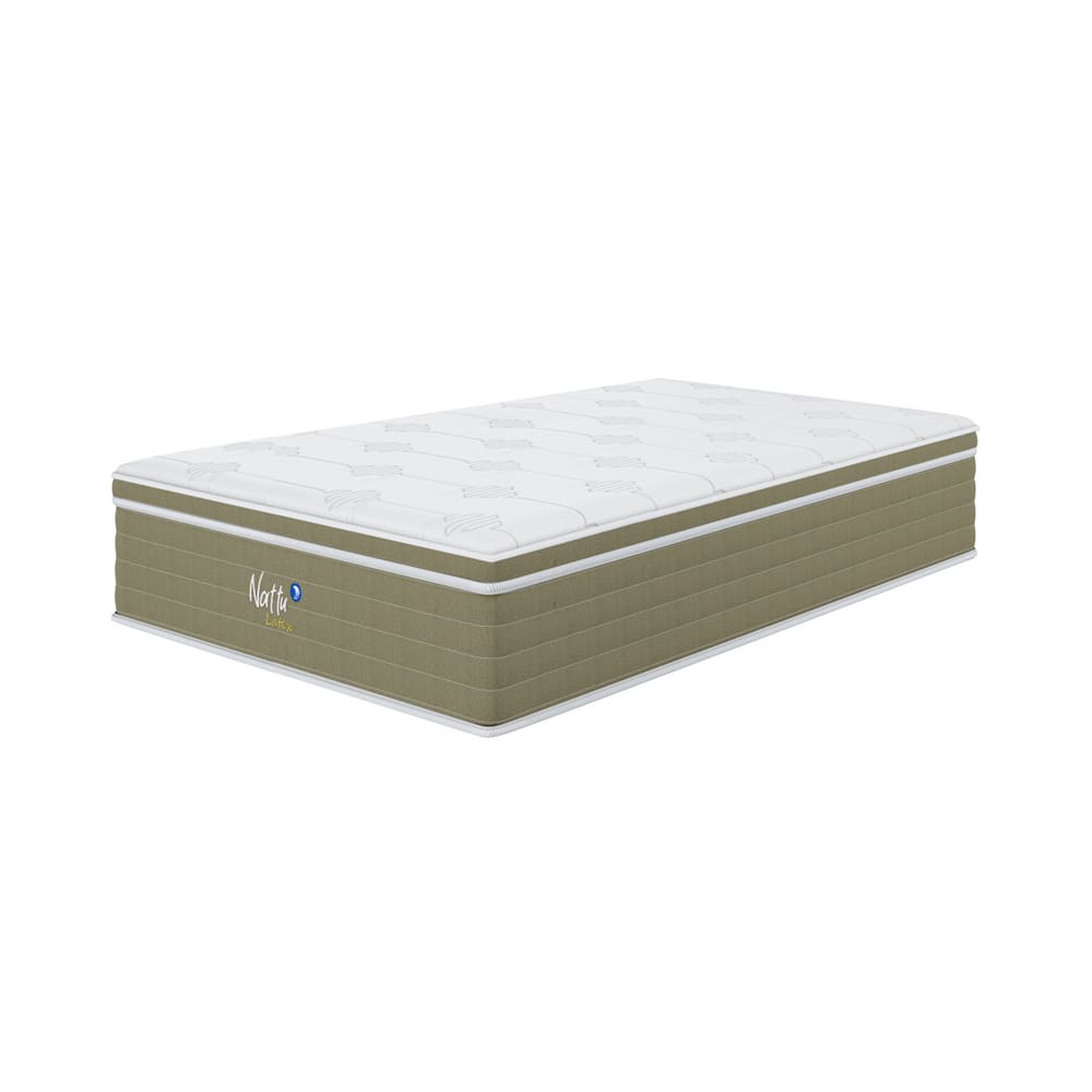 Colchão Sonos Nattu Látex Solteiro Mola Ensacada 88x188x34cm