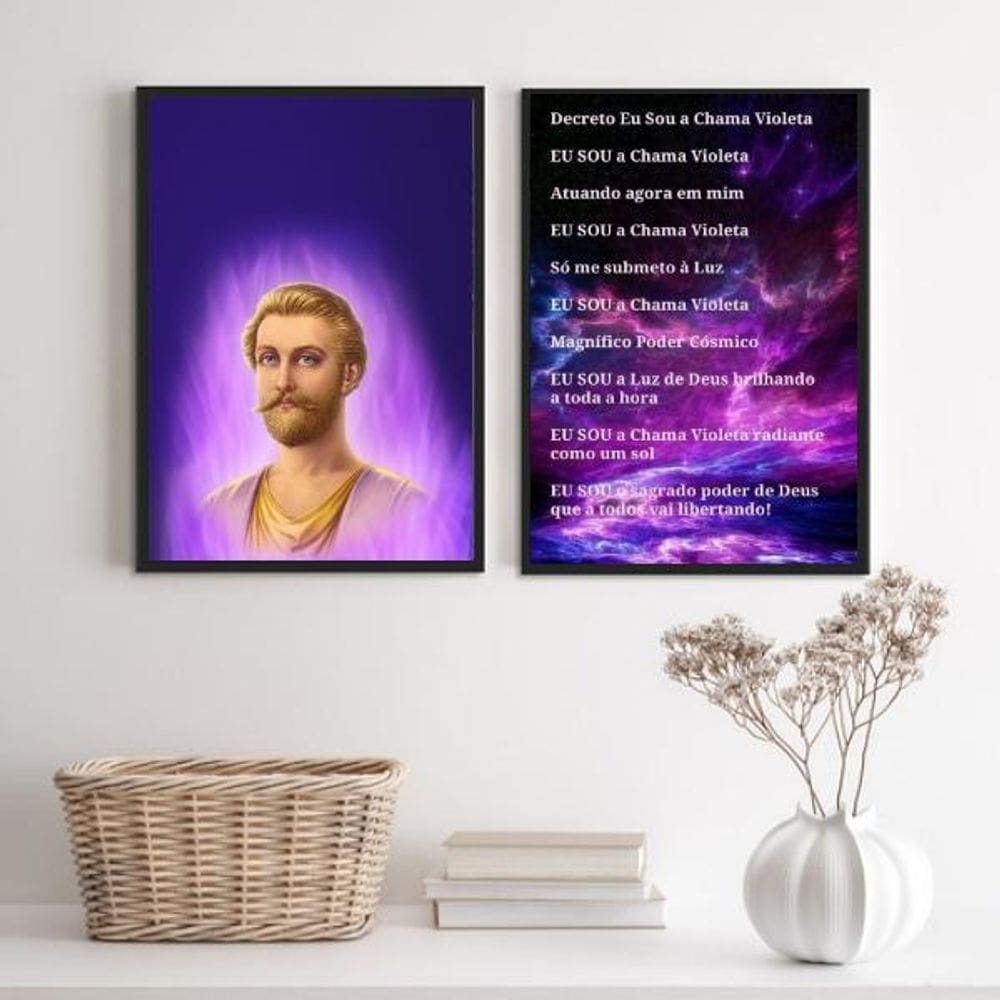 Kit Quadros Saint Germain - Preta 45x34cm - Fotográfico