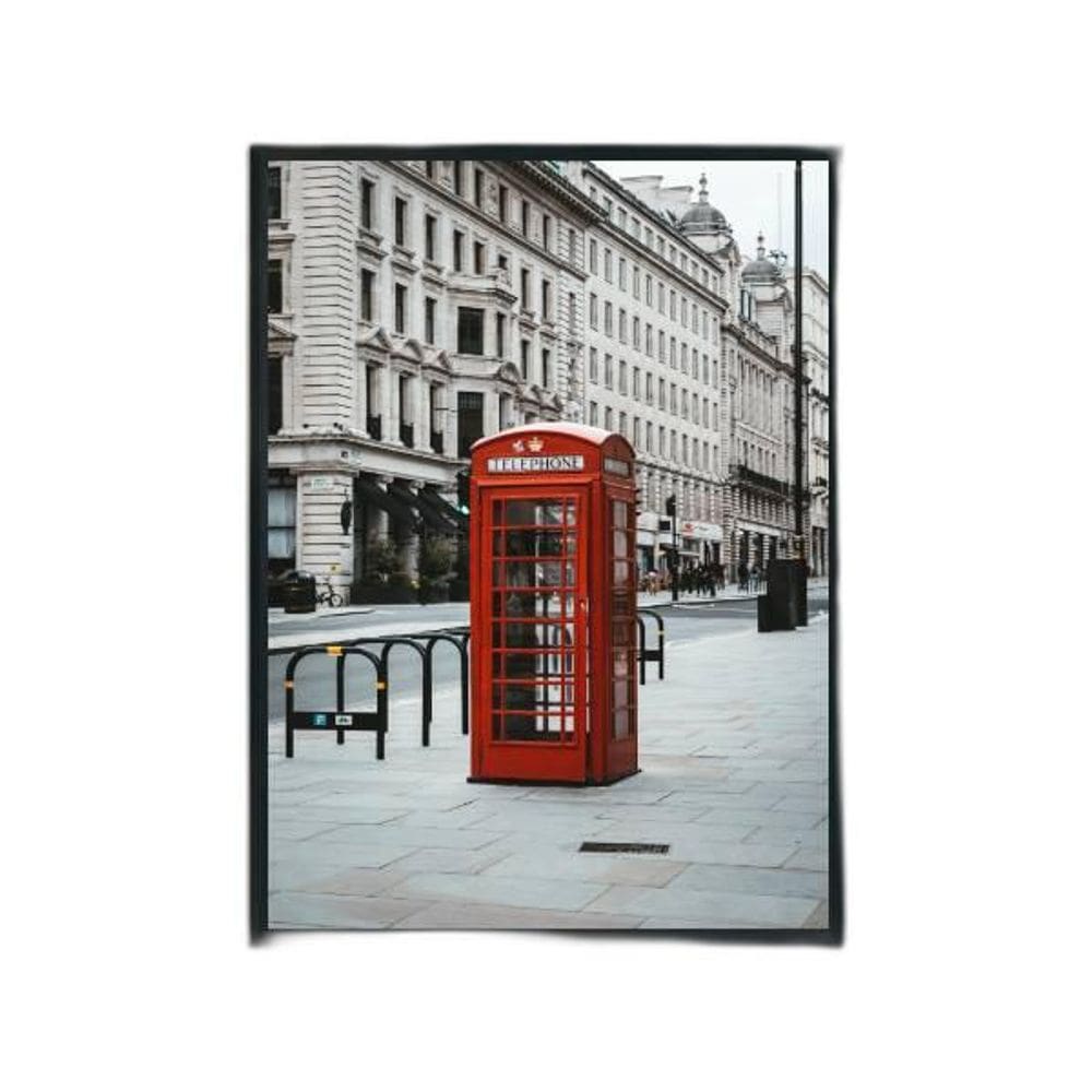 Quadro Telefone Londres 24X18Cm 002