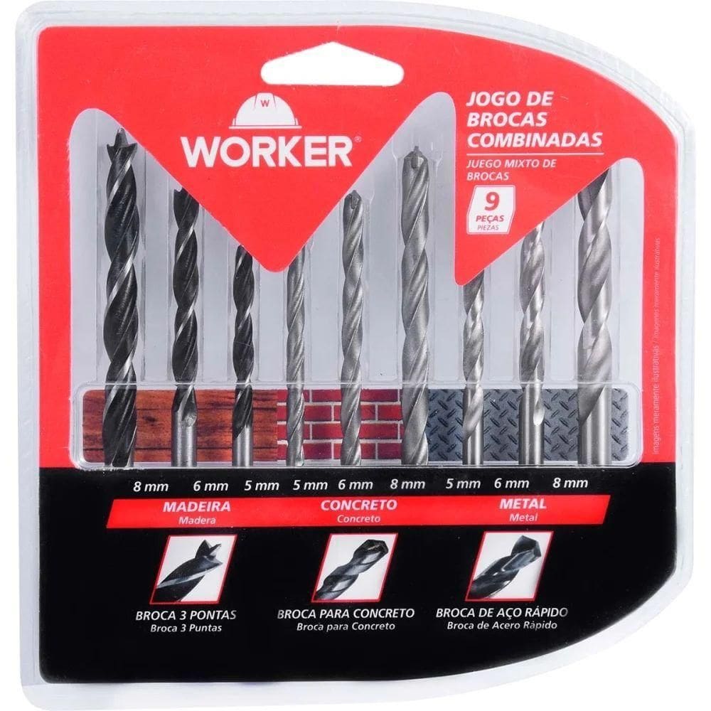 Kit Esmerilhadeira Furadeira 127v 24pc Worker