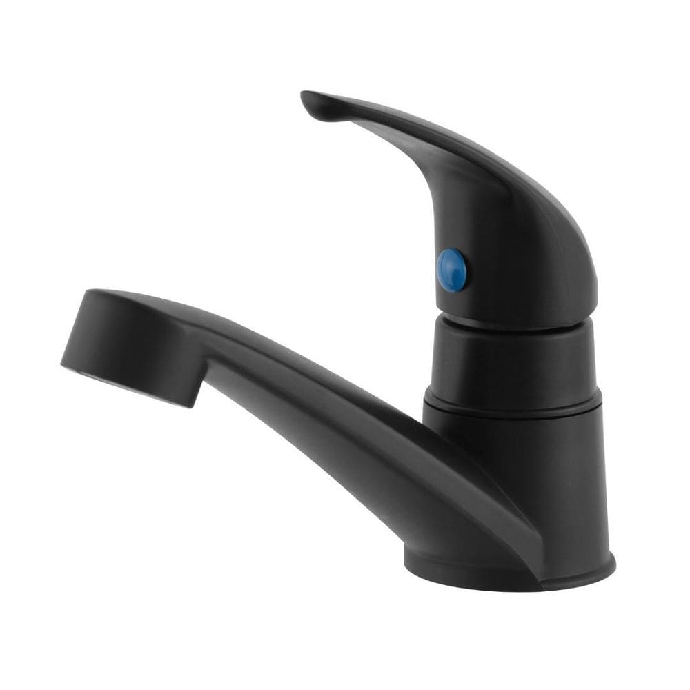 Torneira Lavatório Monoup Abs Preta Pia Baixa Sofisticada