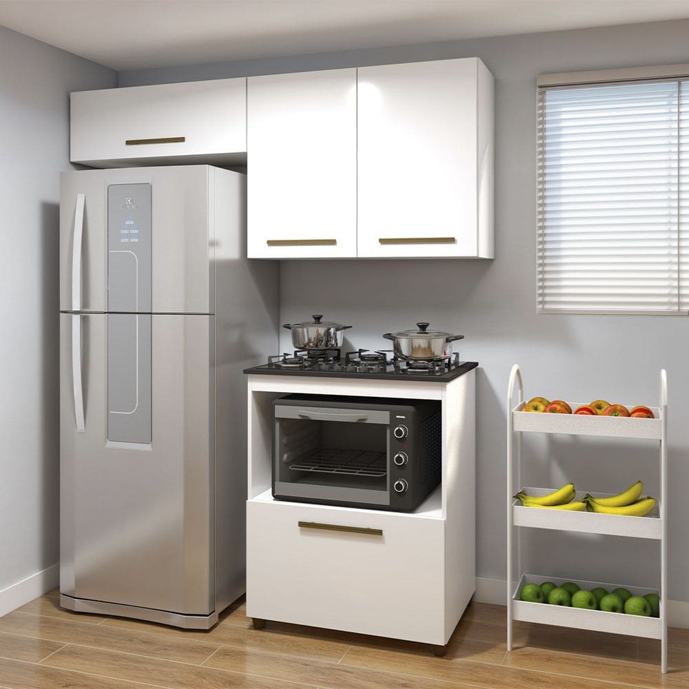 Cozinha Completa Paraty 4 Portas Mais Funcional Kaiki Moveis