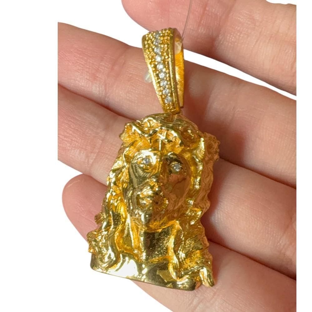 Pingente Jesus Rosto - Banhado A Ouro 18K