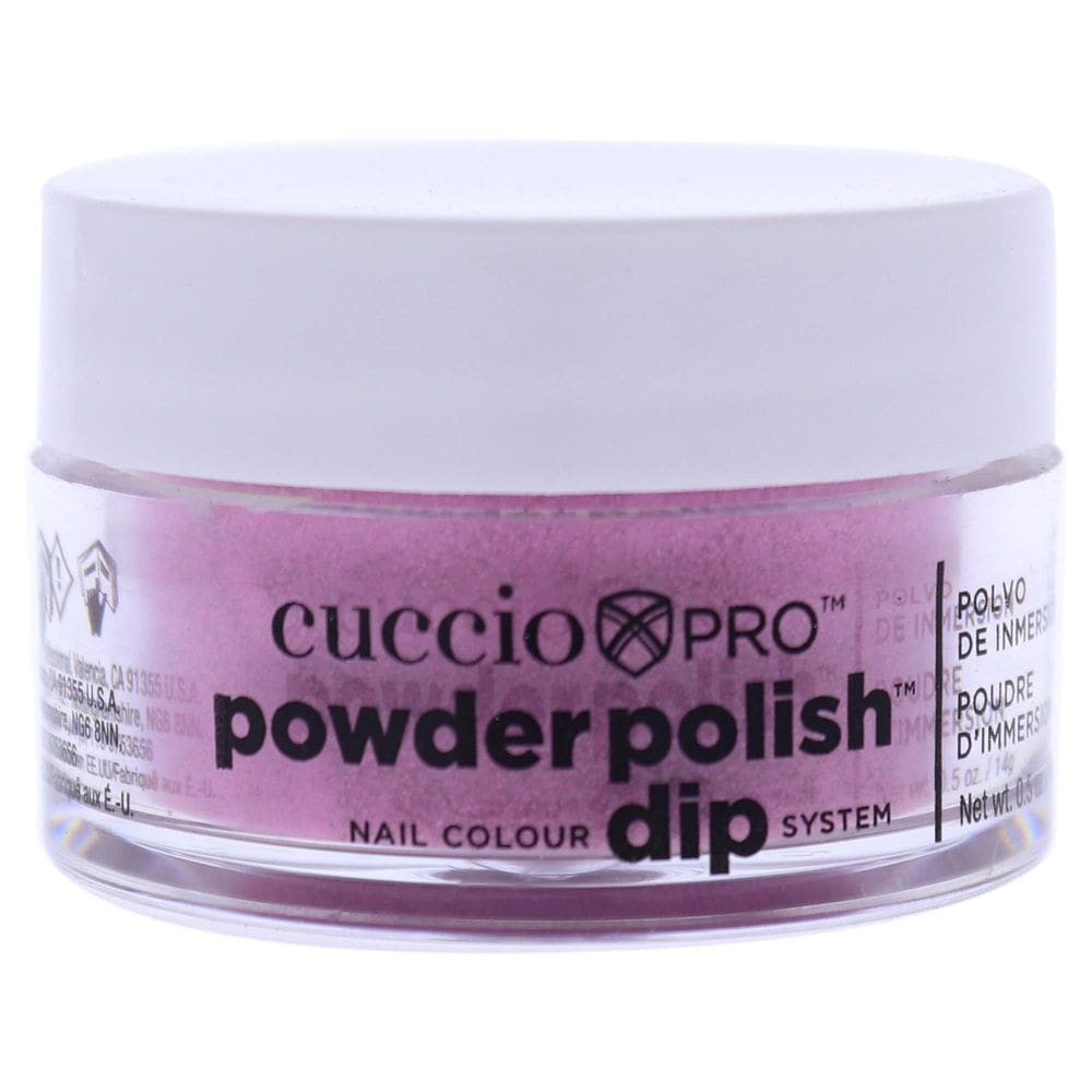 Esmalte de unhas em pó Cuccio Colour Deep Pink Glitter 15mL