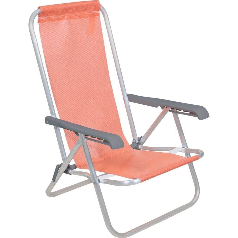 Cadeira Reclinável Lazy Bel Confortável Alumínio Até 100kg