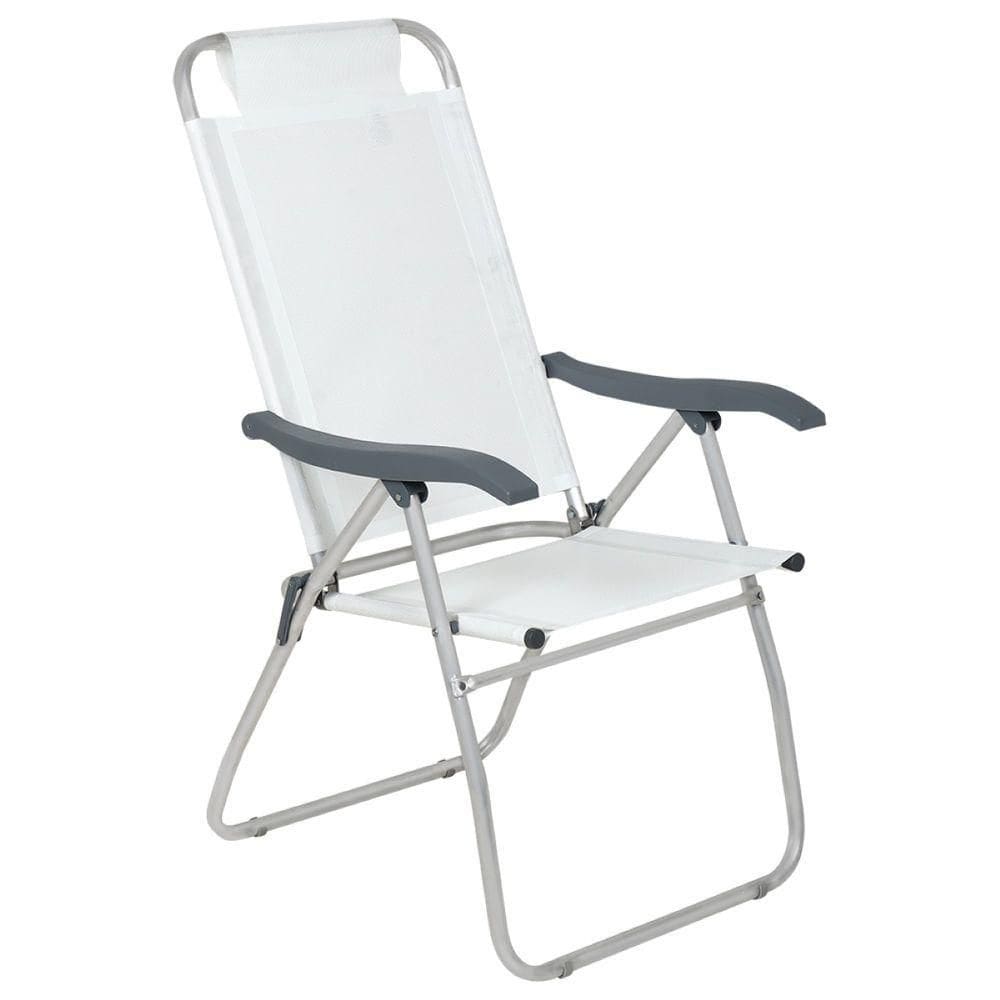 Cadeira De Praia Reclinável Bel Prosa Alumínio