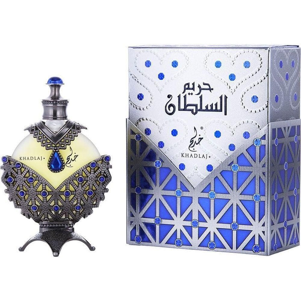 Óleo Perfumado Unisex Khadlaj Hareem Al Sultan Blue Concentrado 35 Ml
