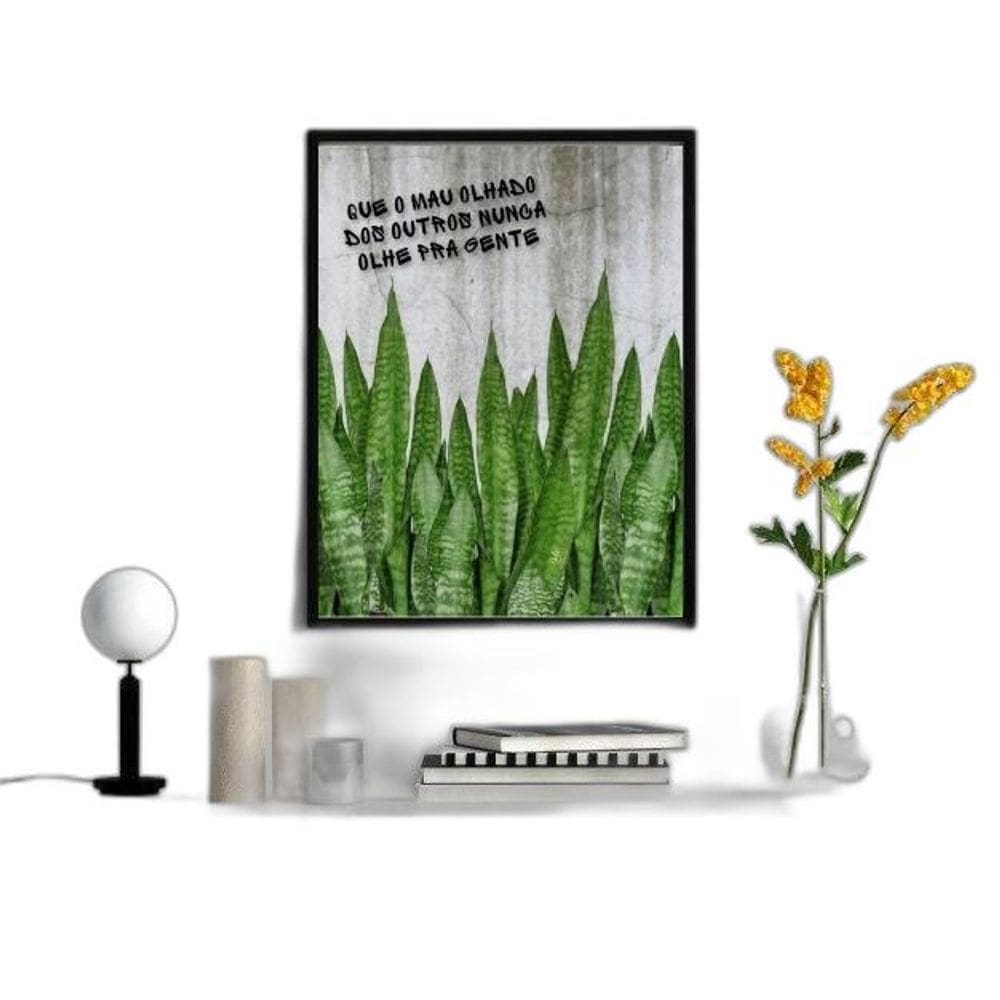 Quadro Que O Mau Olhado Dos Outros Não Olhe Pra Gente