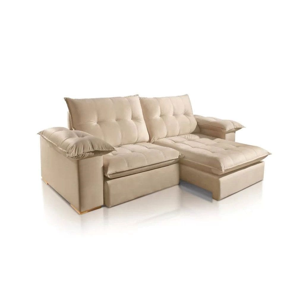 Sofá Retrátil e Reclinável Vegas Luxo 2.10m Jc Estofados