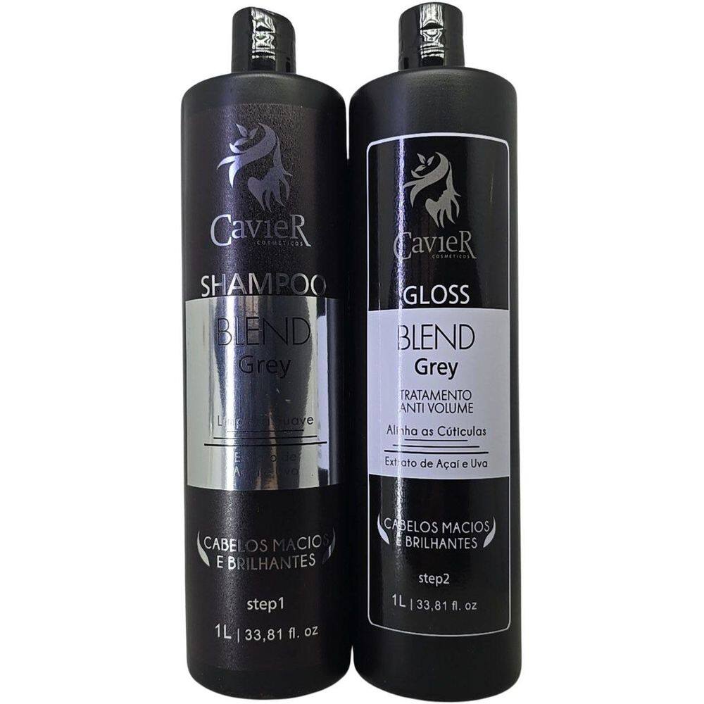 Tratamento Anti Volume Blend Grey - Cavier 2 Passos