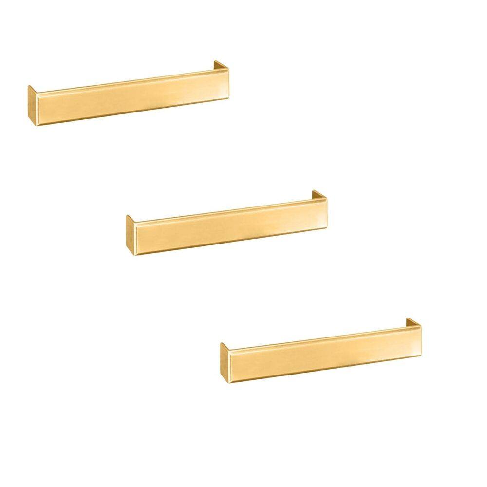 Kit 3 Puxador Creta Dourado Zen 192 Mm Zp3950.955