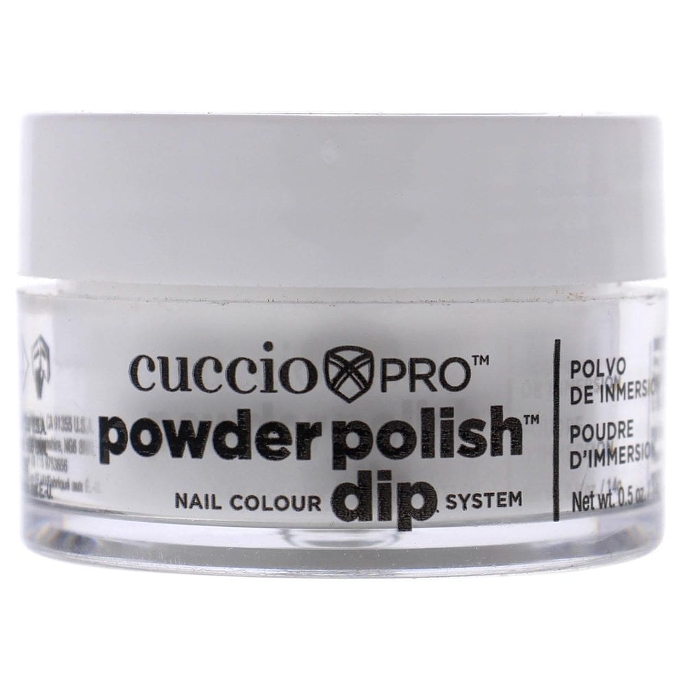Esmalte de unhas em pó Cuccio Colour para manicure 15mL branco