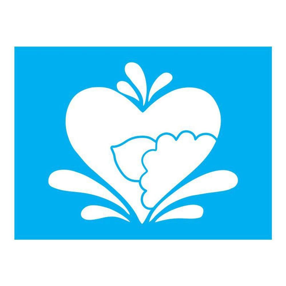 Stencil Tamako Country Coração - 15X20Cm - Ref A3480