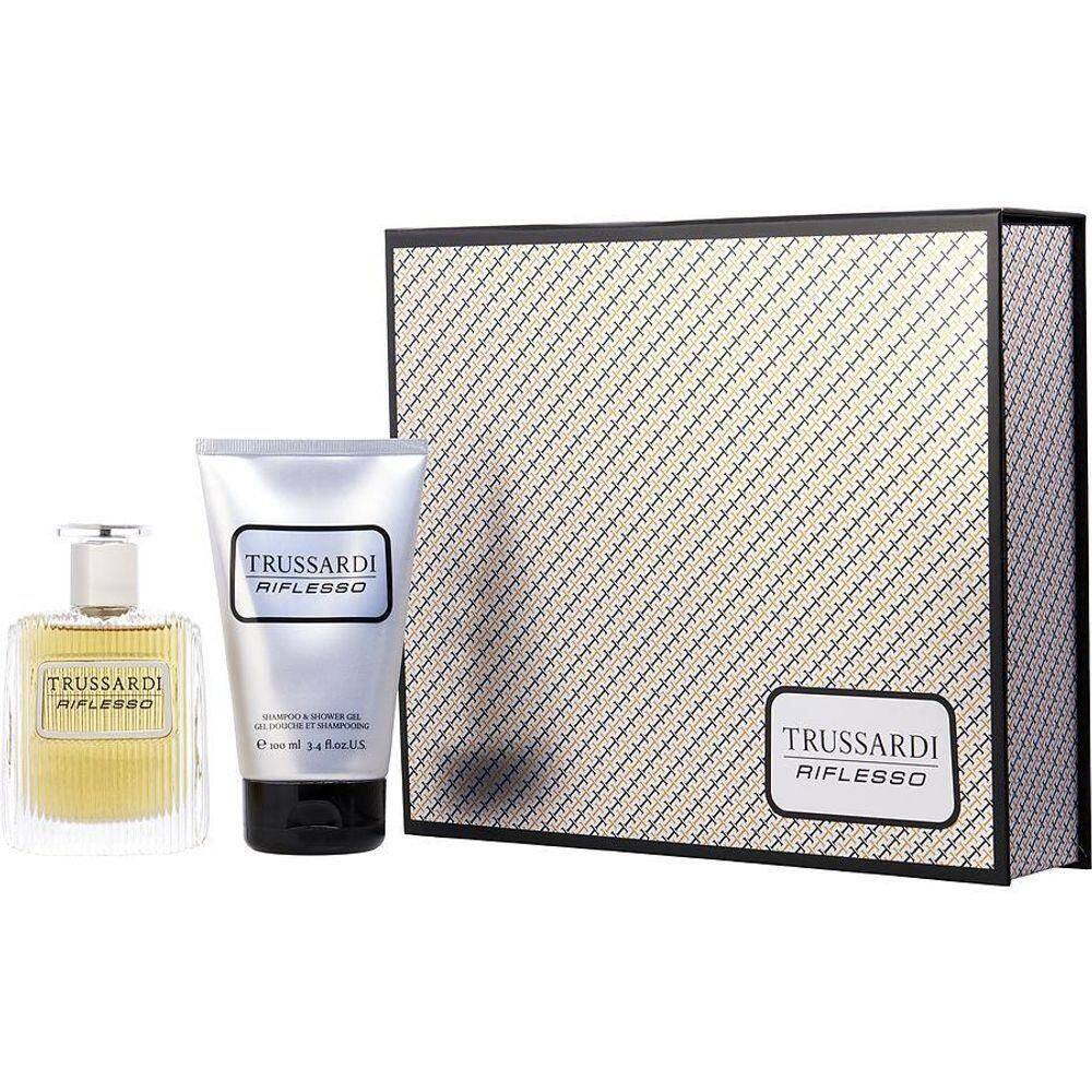 Shampoo Masculino Trussardi Riflesso Edt Spray 50 Ml & And Gel De Banho 100