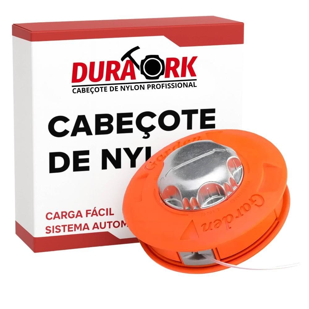 Cabeçote de Nylon Garden Profissional Carga Fácil Com Rosca Diâmetro 10mm Para Roçadeiras Toyama RT33C, TBC43H, RT52L Vulcan VR430P, VR520H, VR620H