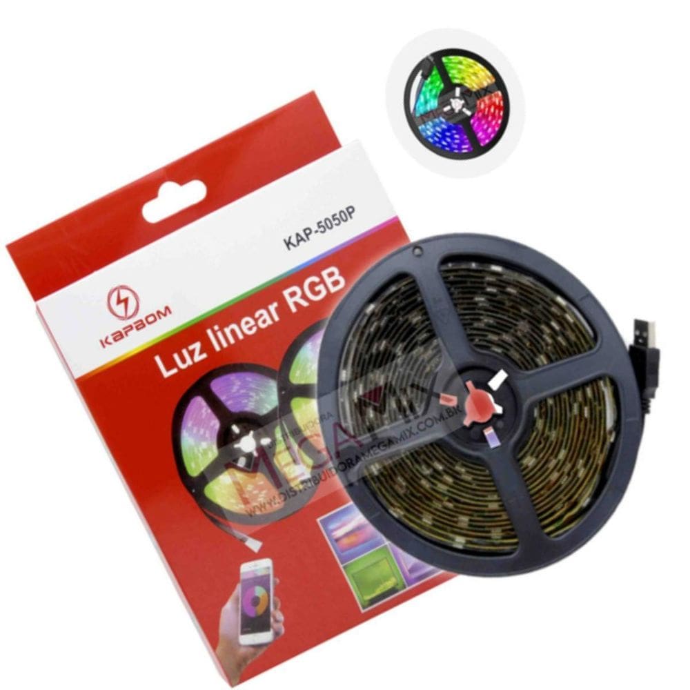 Fita Led 5M Colorida - Mod. 5050 - Sem Fonte