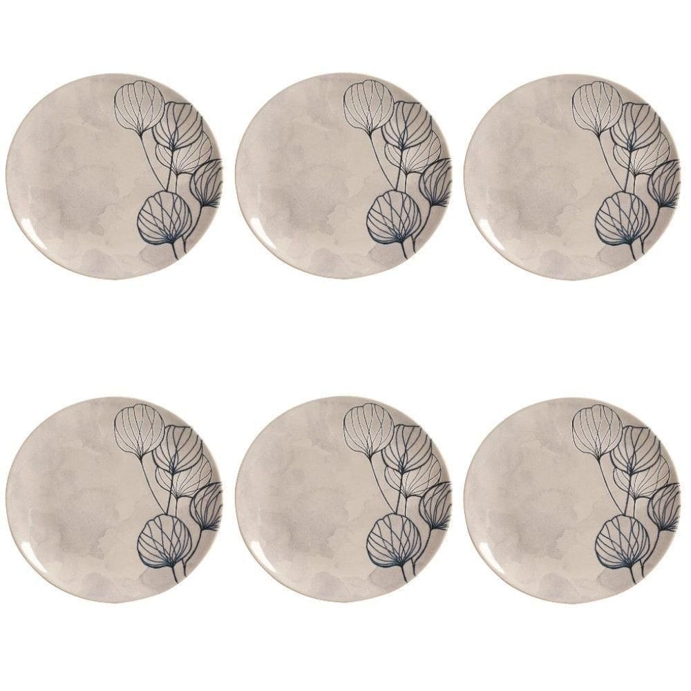 Conjunto De Pratos Rasos 06 Peças Coup New Blue Porto