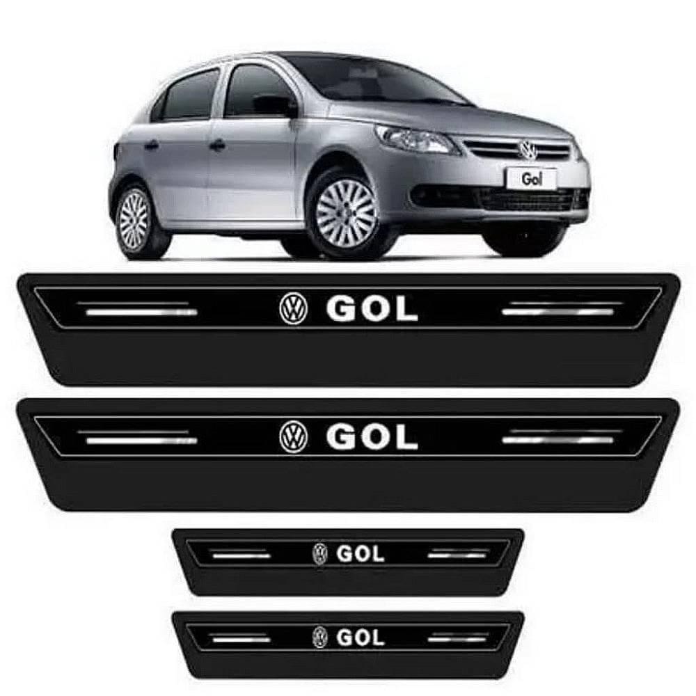 Soleira De Porta Gol Preto Platinum 8 Peças