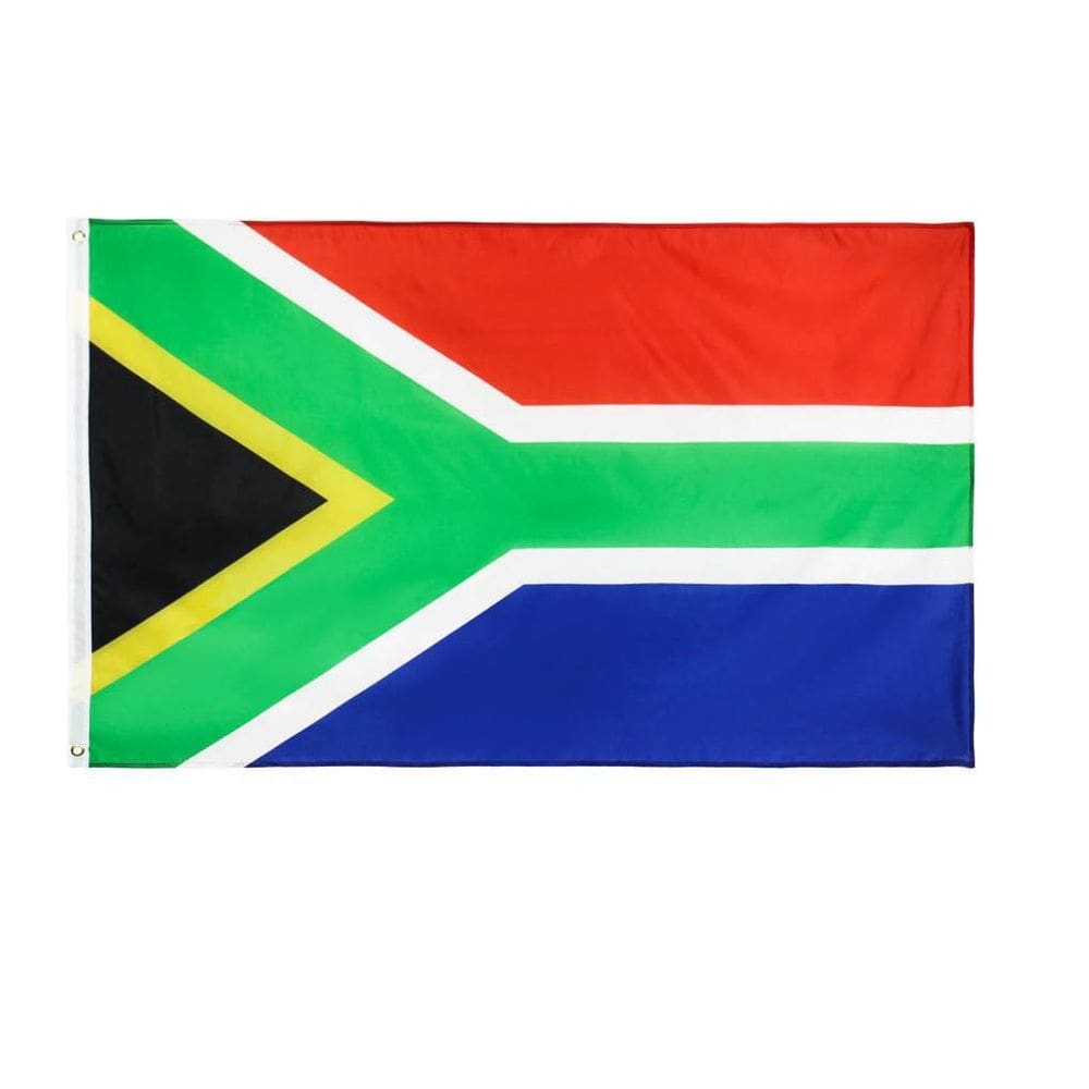 Bandeira Africa Do Sul 90 X 150 Cm Com Anilhas Para Mastro
